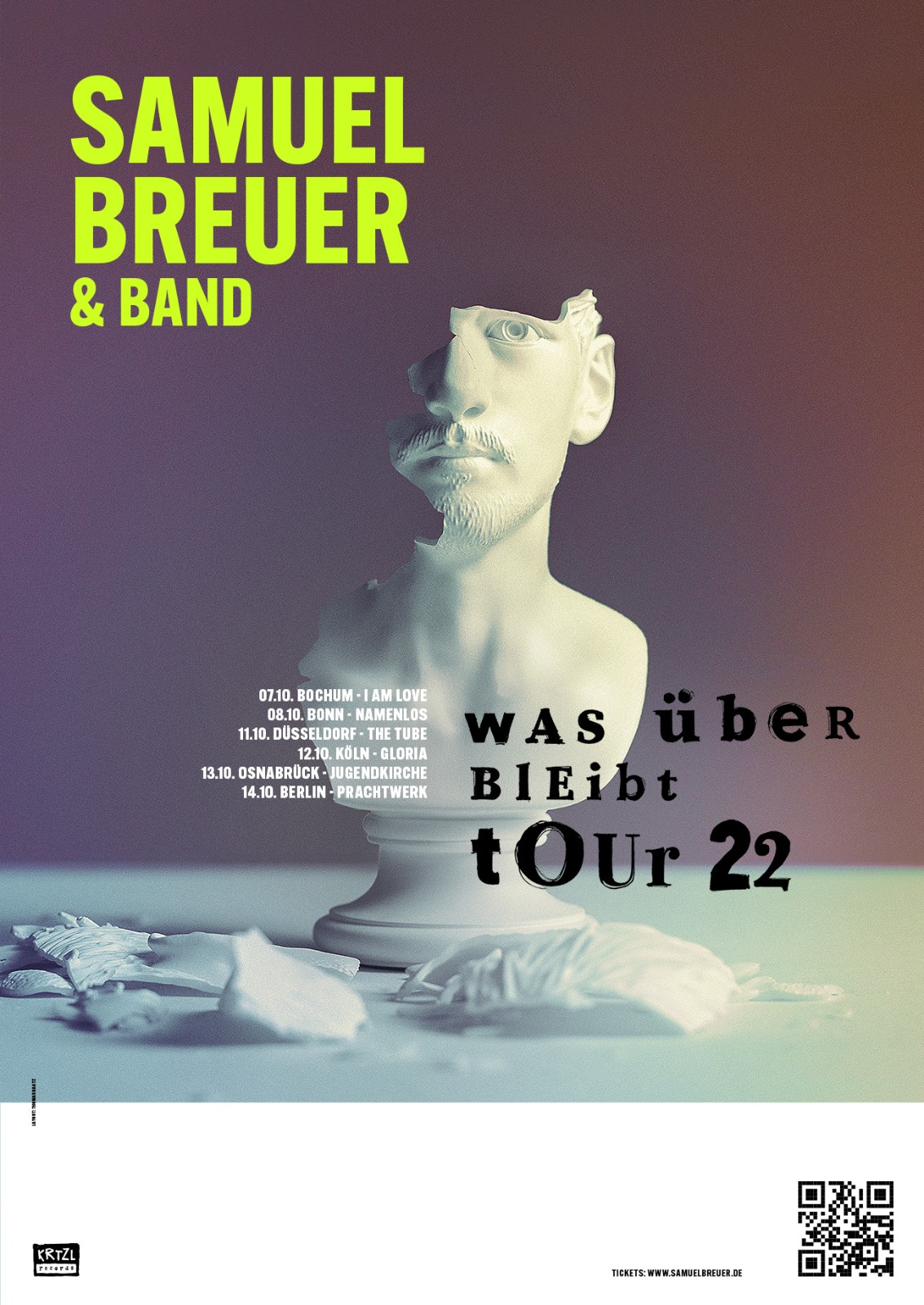 RedensArt empfiehlt: SAMUEL BREUER mit FABIAN HAUPT - WAS ÜBER BLEIBT TOUR 2022
